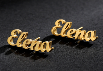 Lettering customization style 5 316L asonjewelry