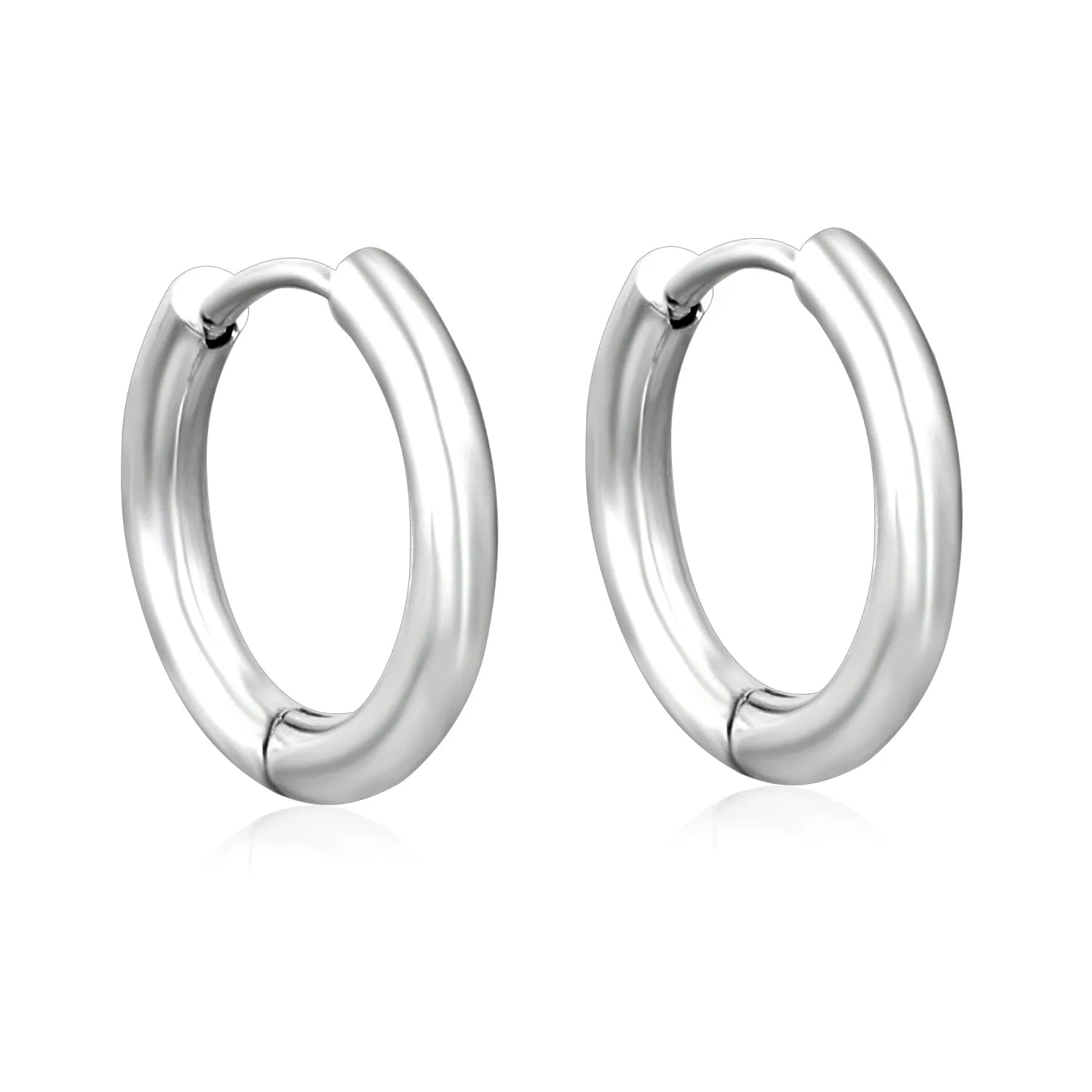 (Same as LPE12541S) Three-Pair Coil Earrings, Steel Color - Asonjewelry