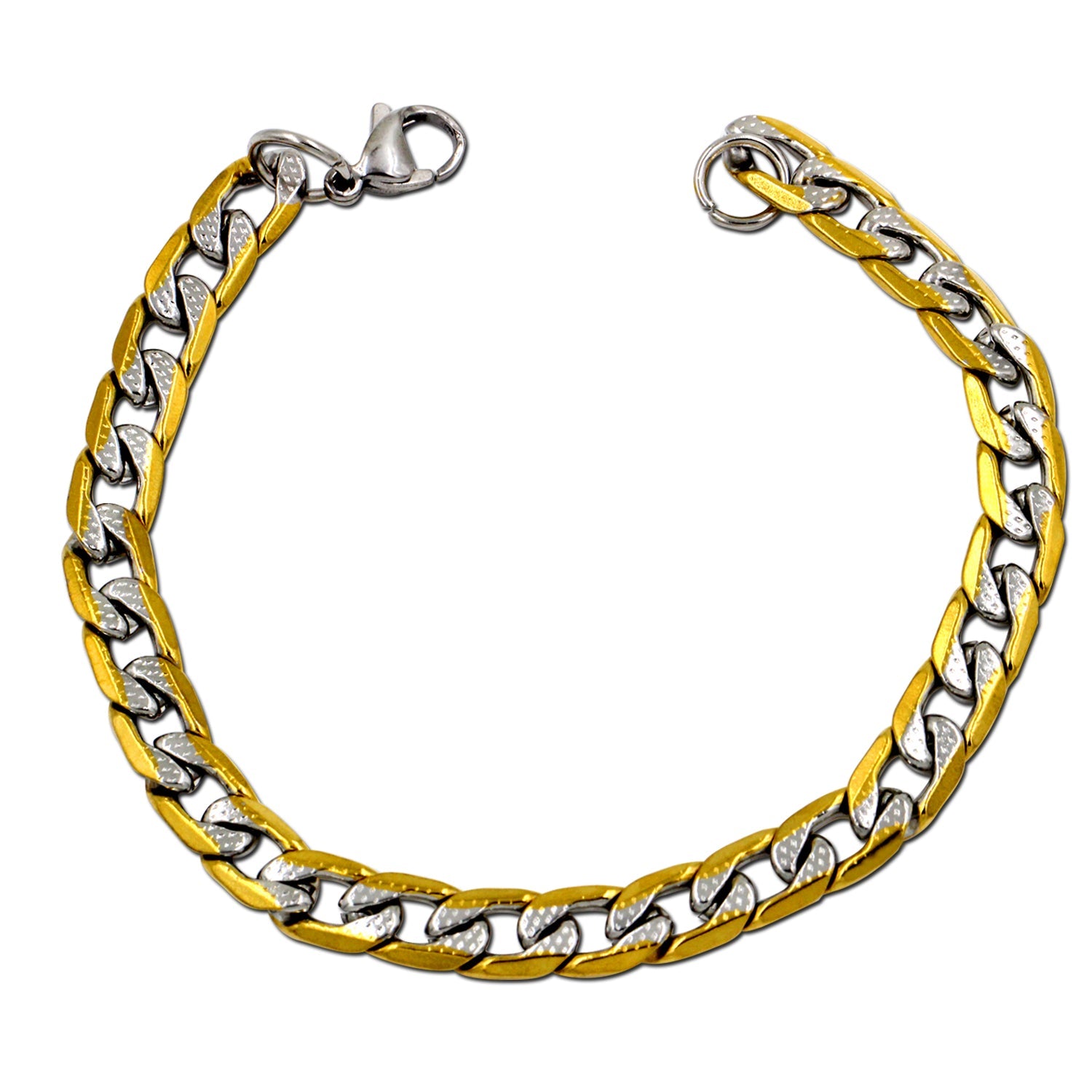 6/8/10mm Inner Star Pattern Stainless Steel Chain Bracelet For Women asonjewelry
