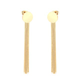 Vestido de joyería de estilo coreano para boda, Pendientes colgantes con borlas, Pendientes colgantes de acero inoxidable para mujer, Pendientes de Navidad
