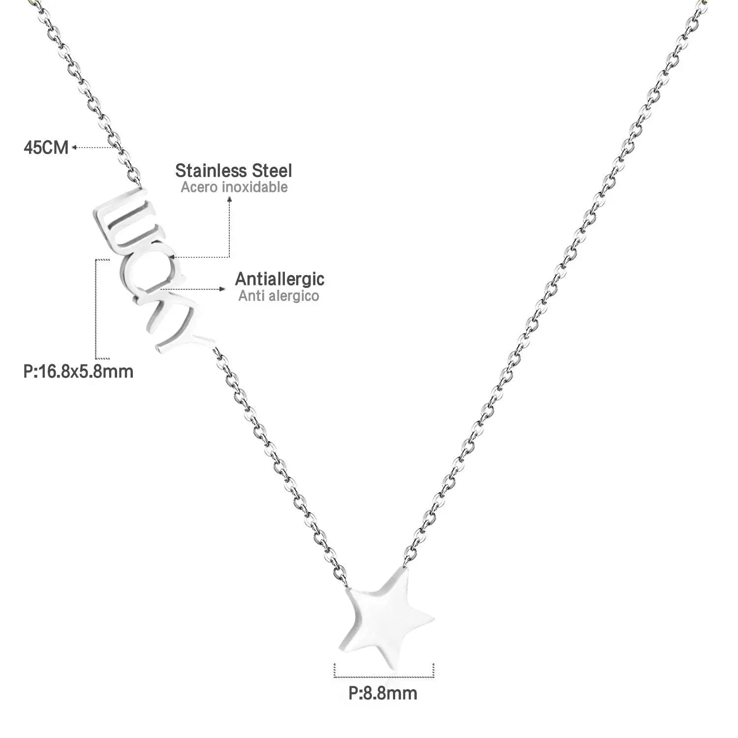 Fashion Jewelry Rose Gold "Love" Pendants Necklaces For Women 316L Stainless Steel Chains choker Necklace Set asonjewelry