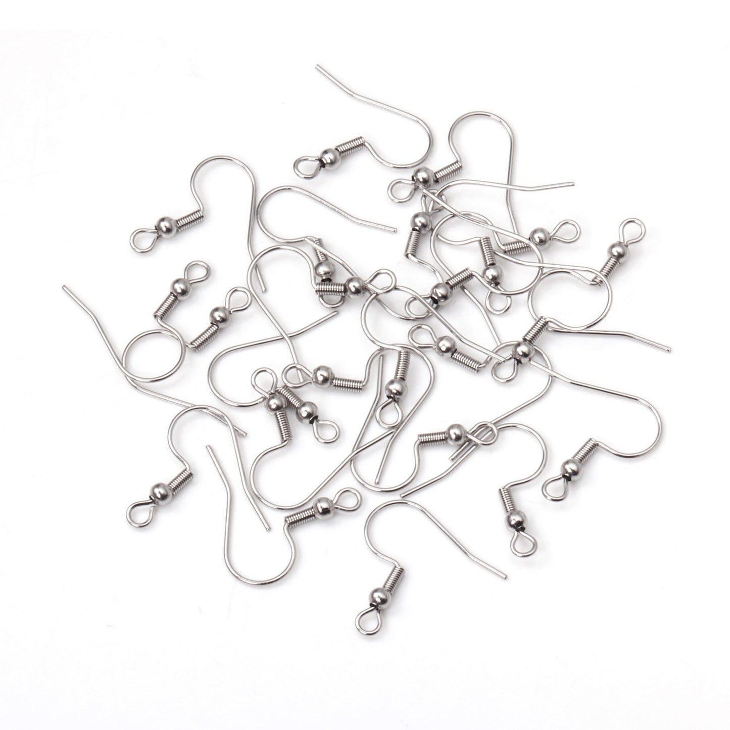 ASON 100 Gold/Silver Color Stainless Steel Earring Hooks,With Steel Ball Jewelry, Can Be Used For DIY Jewelry Making Accessories asonjewelry