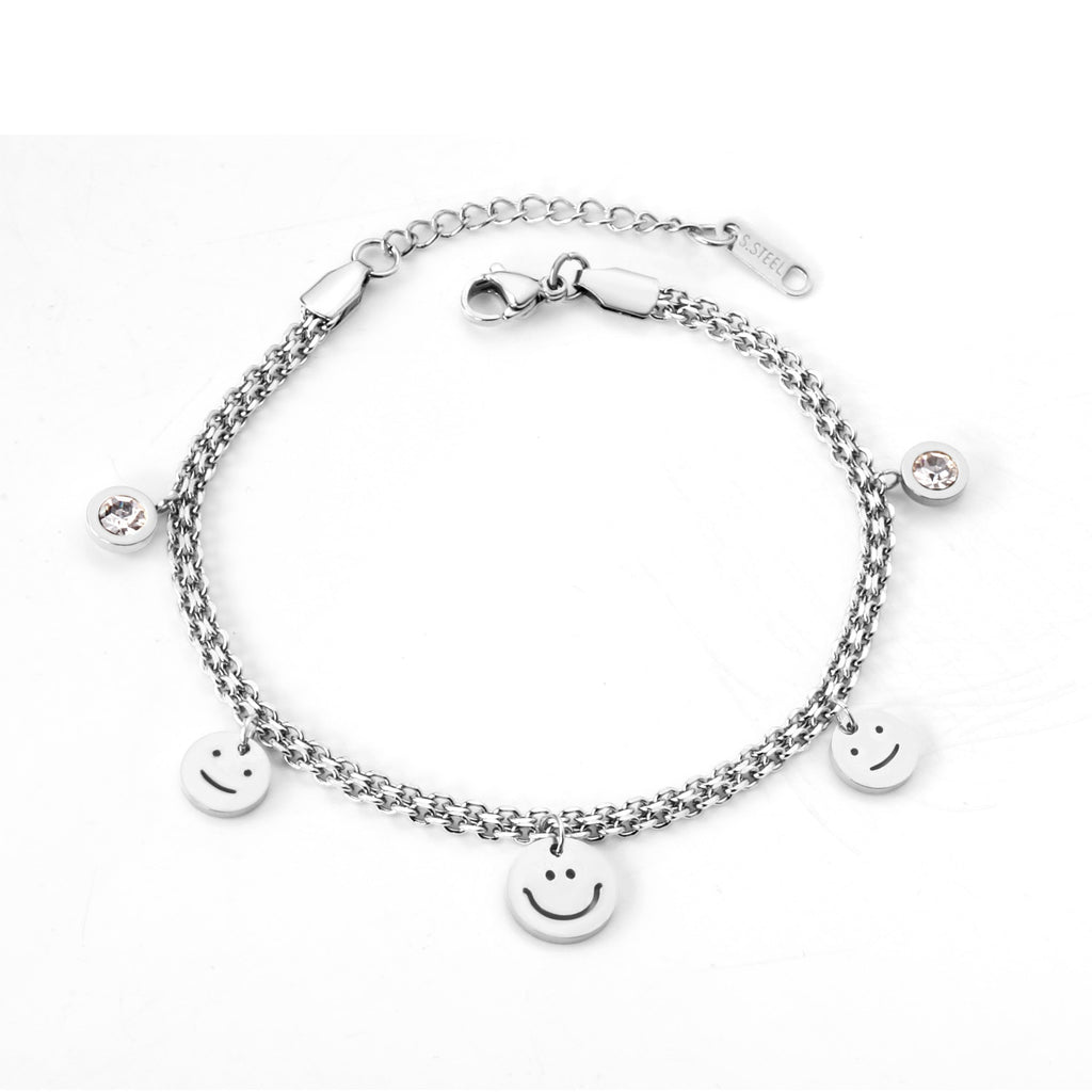 2022 Office Ladies Decor Heart Bracelets Charm Steel Gold Girls Chunky Chain Braclet For Women Valentines Gift Hand