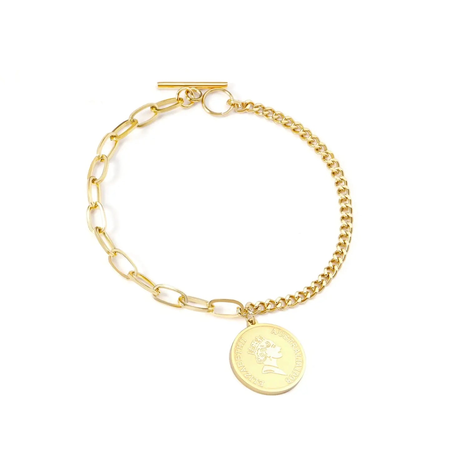 2022 Office Ladies Decor Heart Bracelets Charm Steel Gold Girls Chunky Chain Braclet For Women Valentines Gift Hand asonjewelry