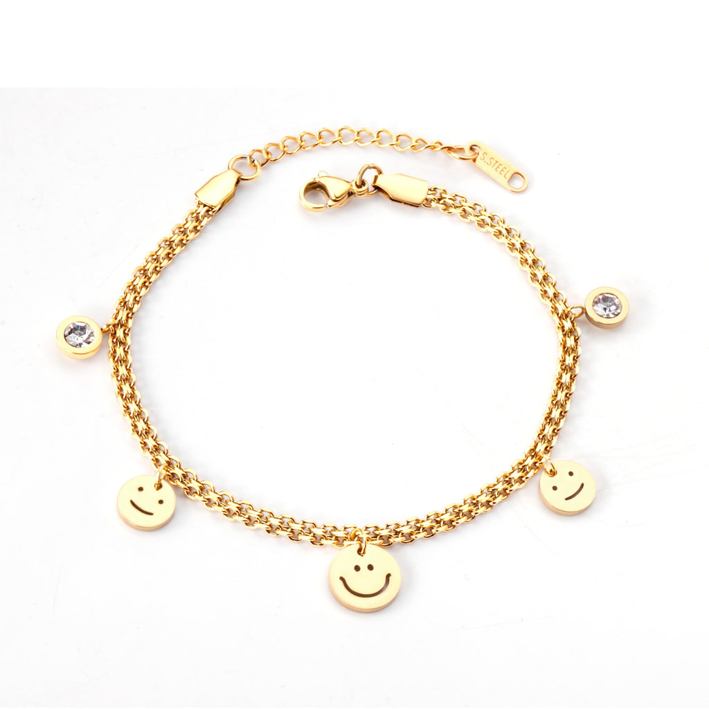 2022 Office Ladies Decor Heart Bracelets Charm Steel Gold Girls Chunky Chain Braclet For Women Valentines Gift Hand