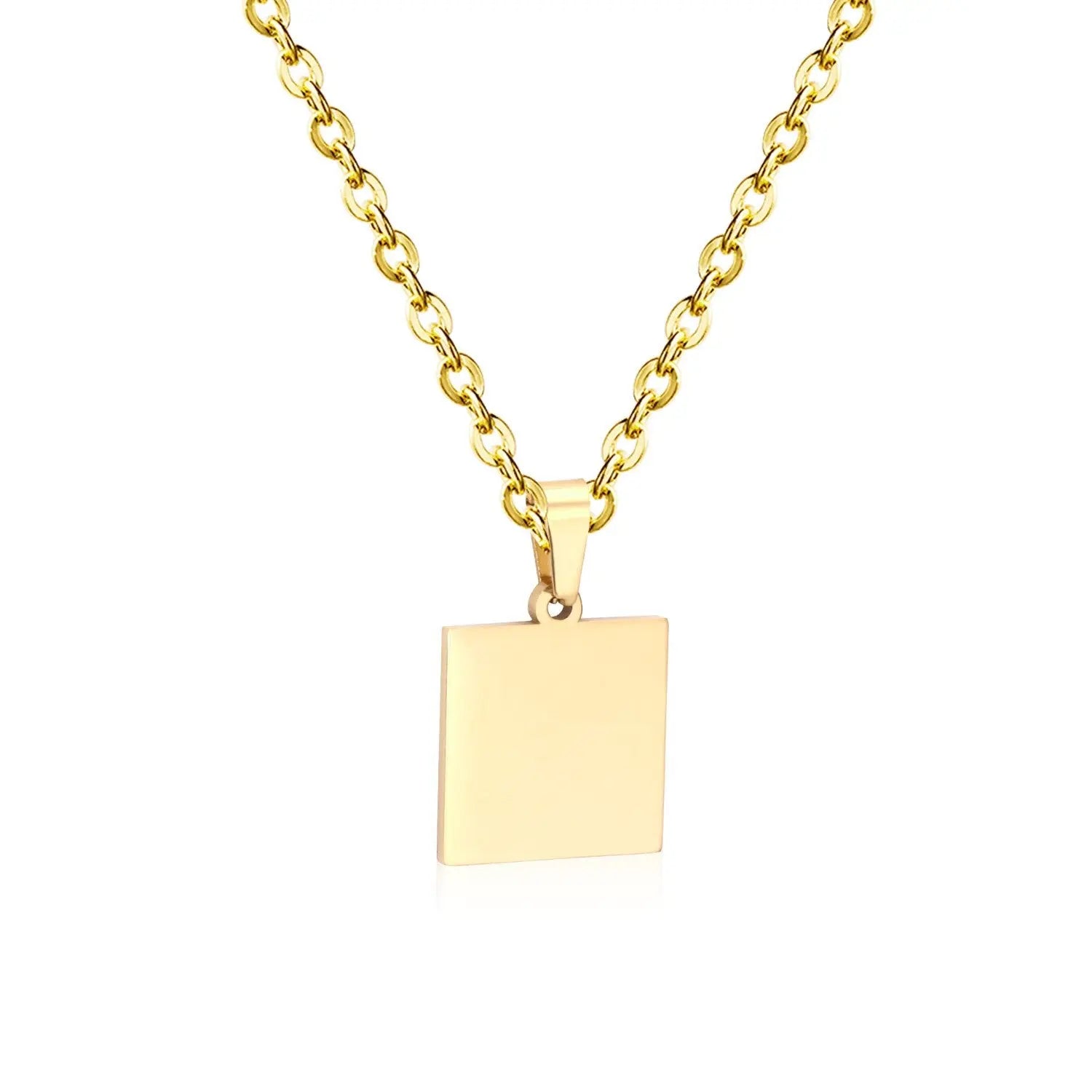 Gothic Fashion Gold Heart Pendant Necklace For Men Women Jewelry Stainless Steel Chain Necklaces Collares Collier asonjewelry