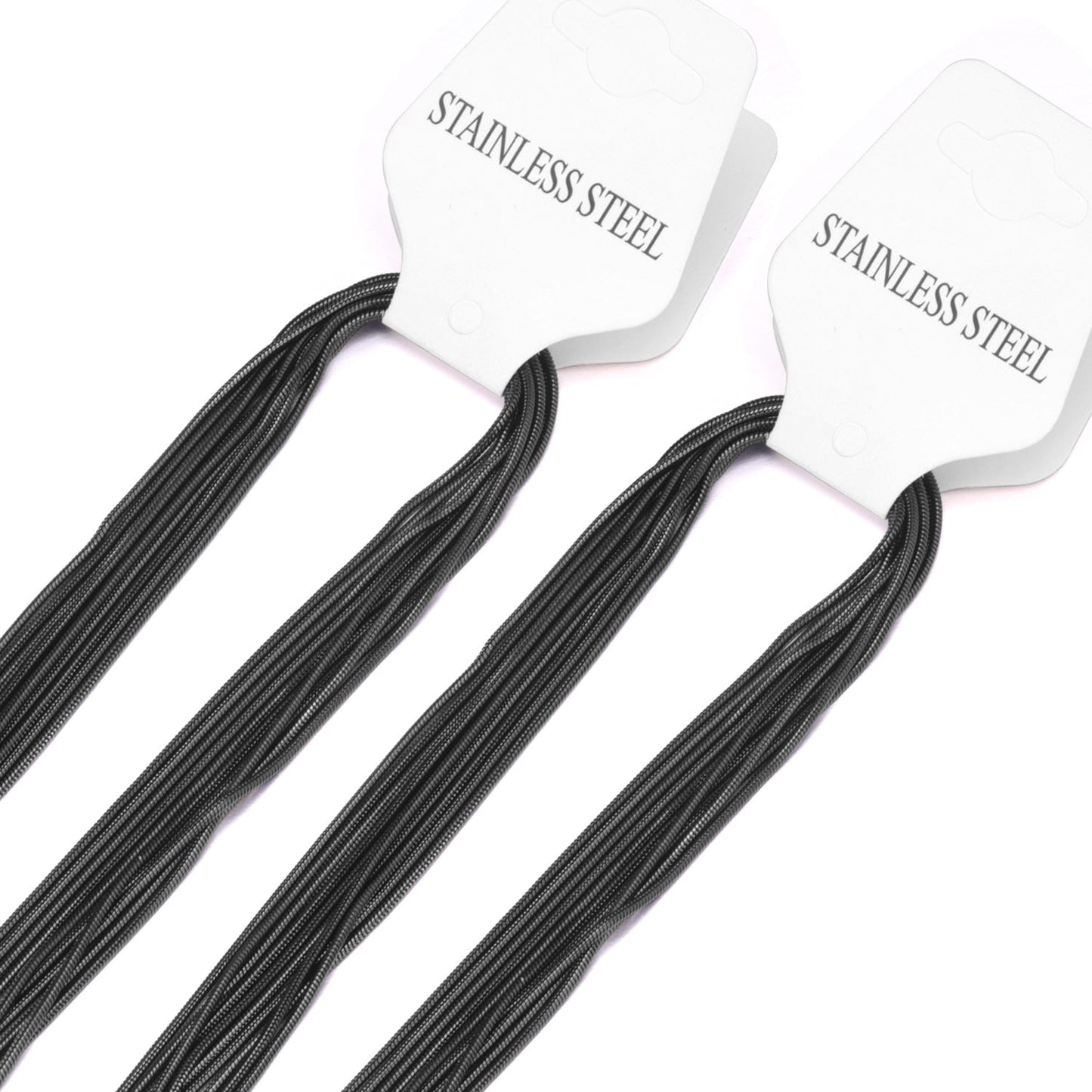 ASON 10pcs/Lot Snake Long Chains Necklace Women Accessories Stainless Steel 1mm 45cm/50cm/55cm/60cm For Jewelry Making Wholesale asonjewelry