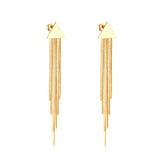 Vestido de joyería de estilo coreano para boda, Pendientes colgantes con borlas, Pendientes colgantes de acero inoxidable para mujer, Pendientes de Navidad