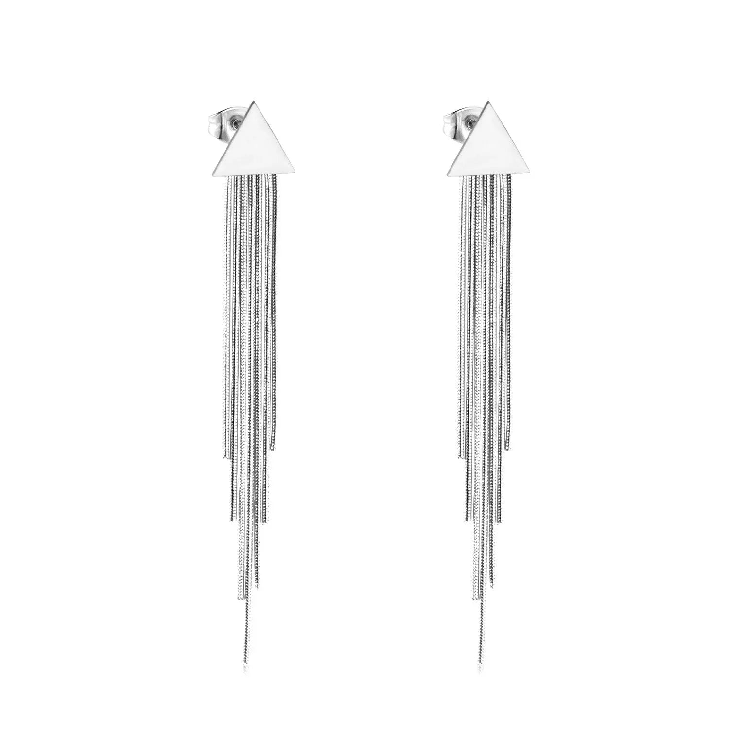 Vestido Jewelry Korean Style Wedding Tassel Drop Earrings Women Stainless Steel Dangle Earings Christmas Pendientes asonjewelry