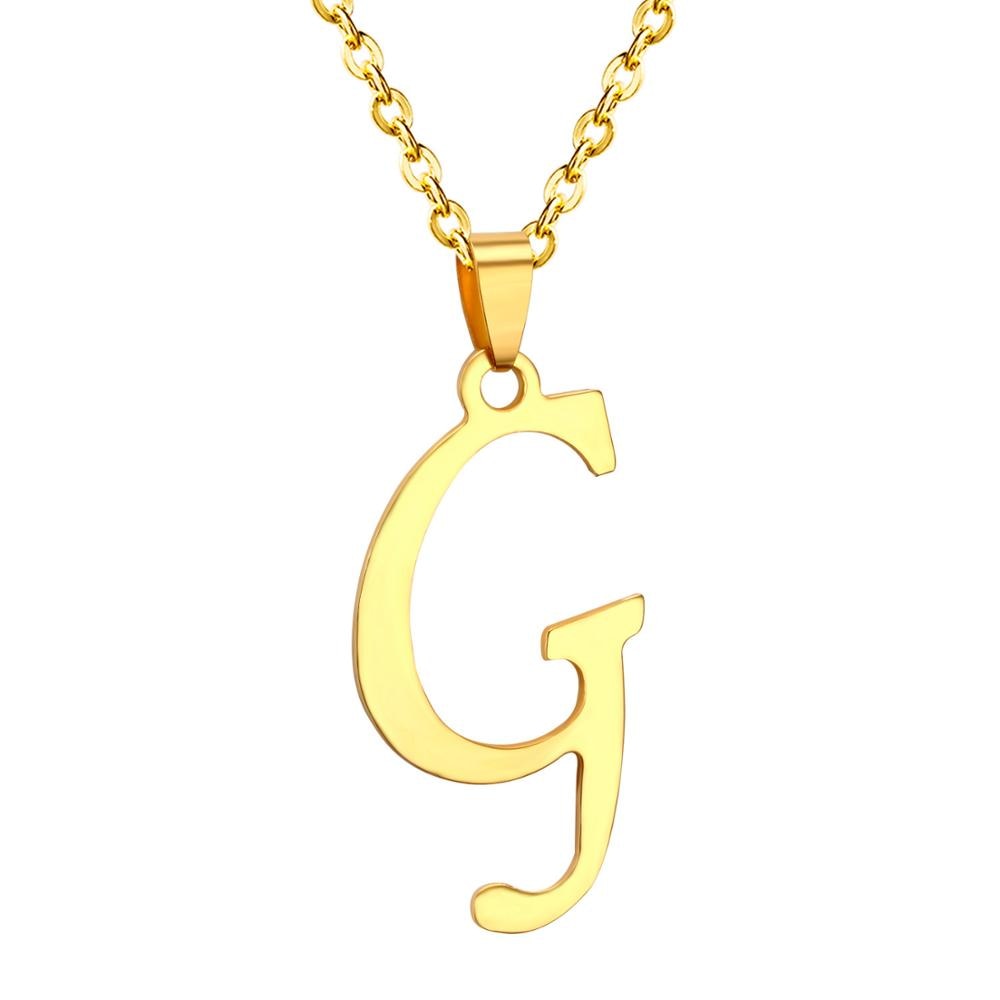 ASON Initial 26 Letters A-Z Gold Color Stainless Steel Modern Chain Choker Pendant Necklaces For Women Fashion Jewelry asonjewelry