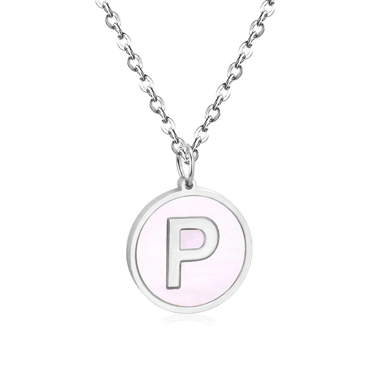 New and Hot 316L Stainless Steel Alphabet Pendant Necklace 26 Letters A-Z Choker Necklaces Jewelry asonjewelry