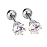 Boucles d'oreilles à vis à bille 3-5mm pour femmes, bijoux à la mode pour enfants, piercing en cristal, boucles d'oreilles pendientes brincos