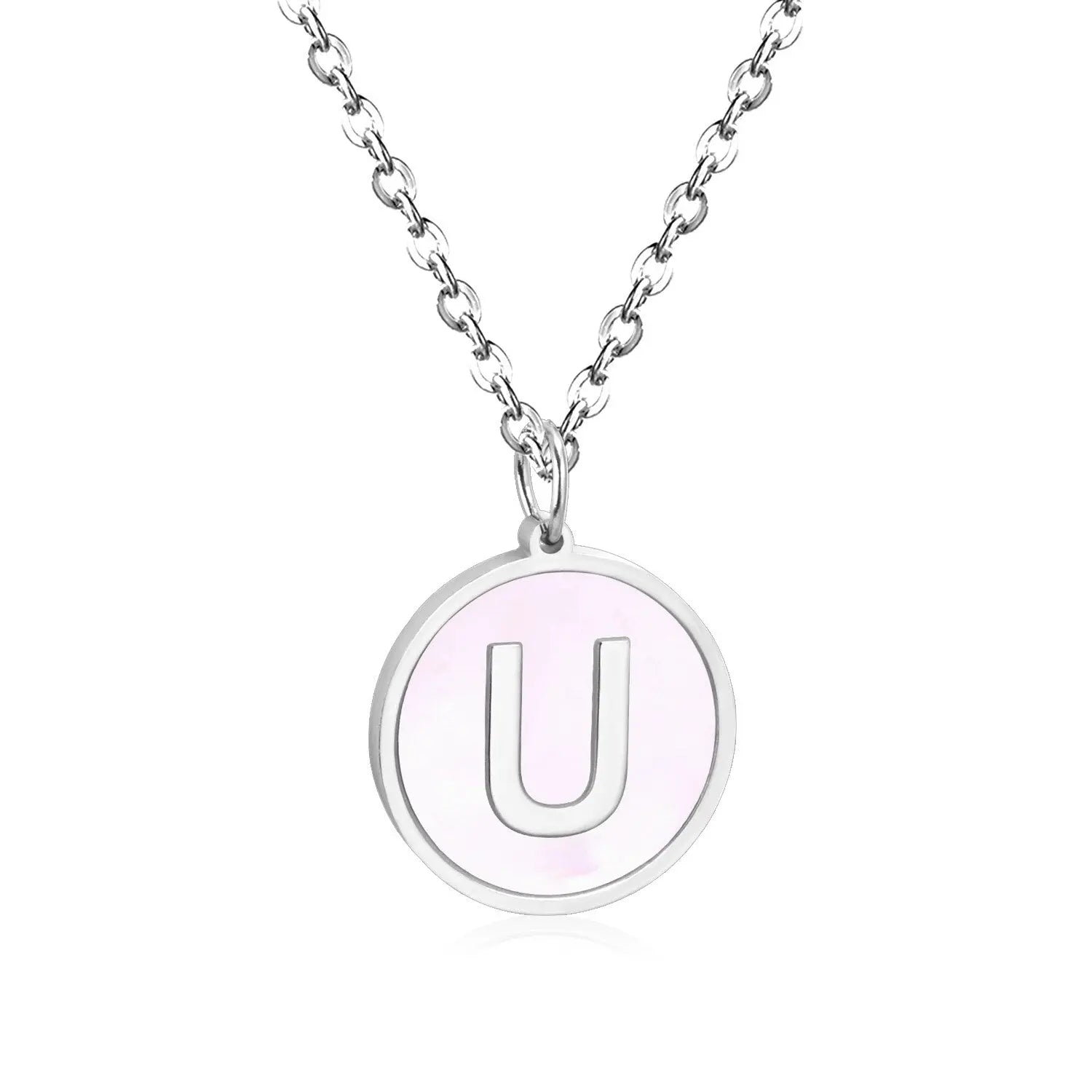 New and Hot 316L Stainless Steel Alphabet Pendant Necklace 26 Letters A-Z Choker Necklaces Jewelry asonjewelry