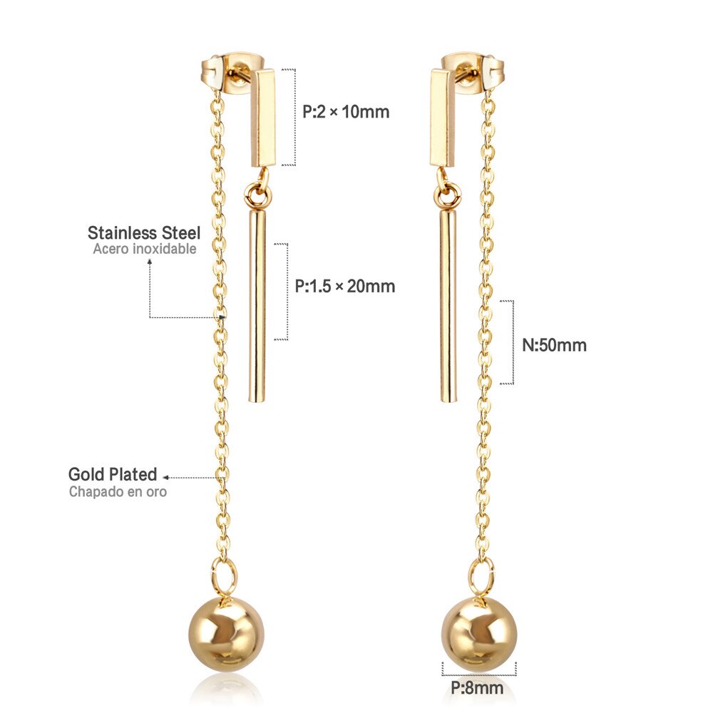 ASON Long Line Link Chain Imitation Pearl Dangle Earrings for Women Gold Color Cross Earrings Female Bijoux Pendientes asonjewelry