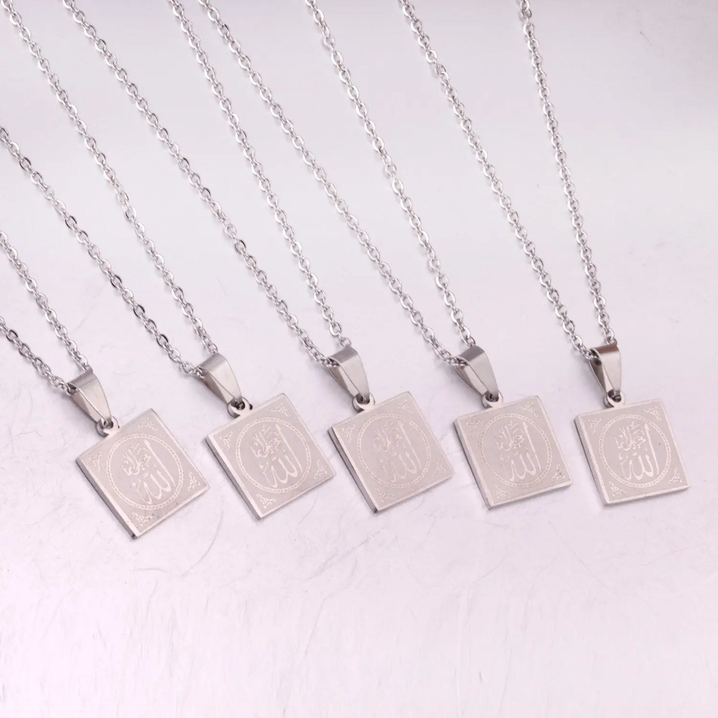 Lot Scriptures Pendant Necklaces Stainless Steel Necklace Women Jewelry asonjewelry
