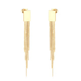 Vestido de joyería de estilo coreano para boda, Pendientes colgantes con borlas, Pendientes colgantes de acero inoxidable para mujer, Pendientes de Navidad