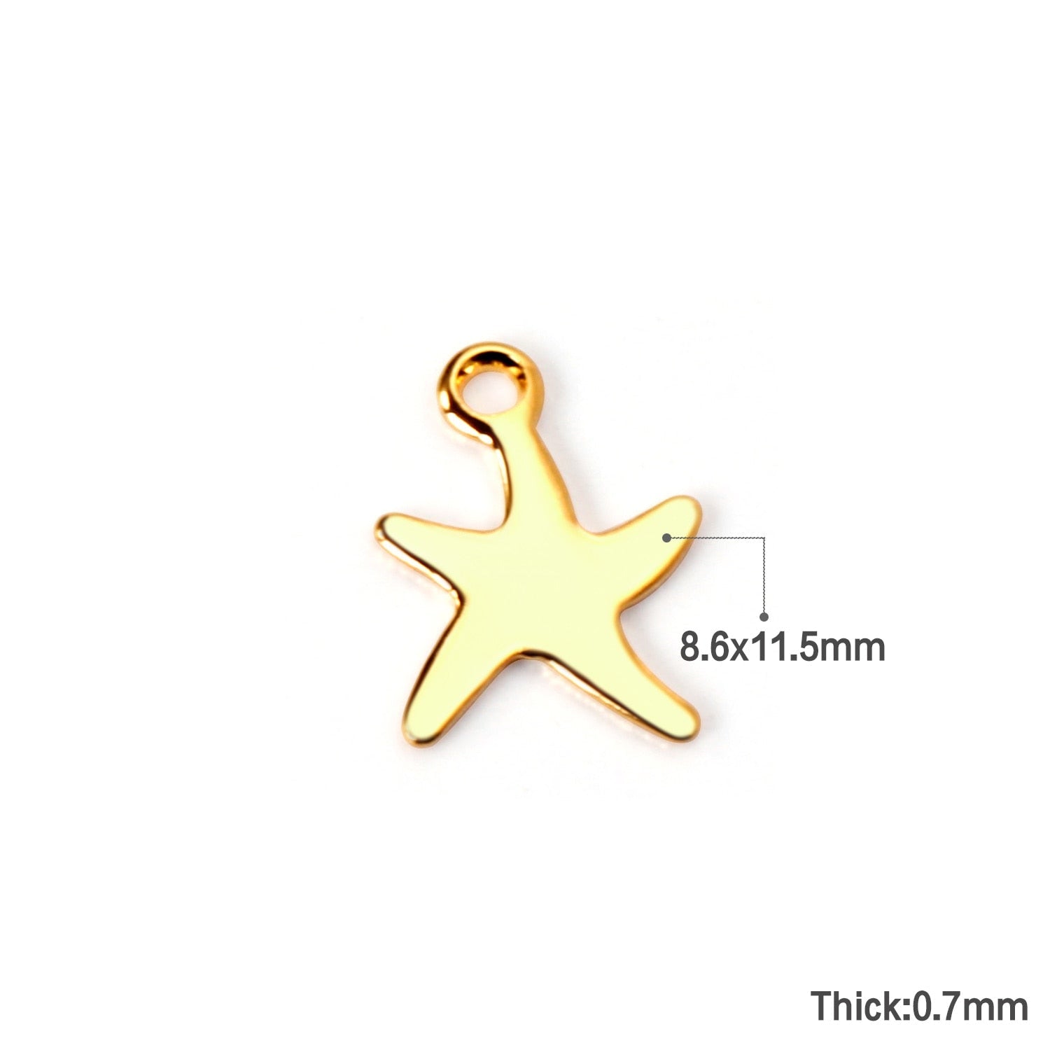 ASON 100Pcs/Lots Perforated Star Charm Moon Butterfly Heart Flower Leaf Cross Pendant For DIY Necklace Bracelet Jewelry Making asonjewelry