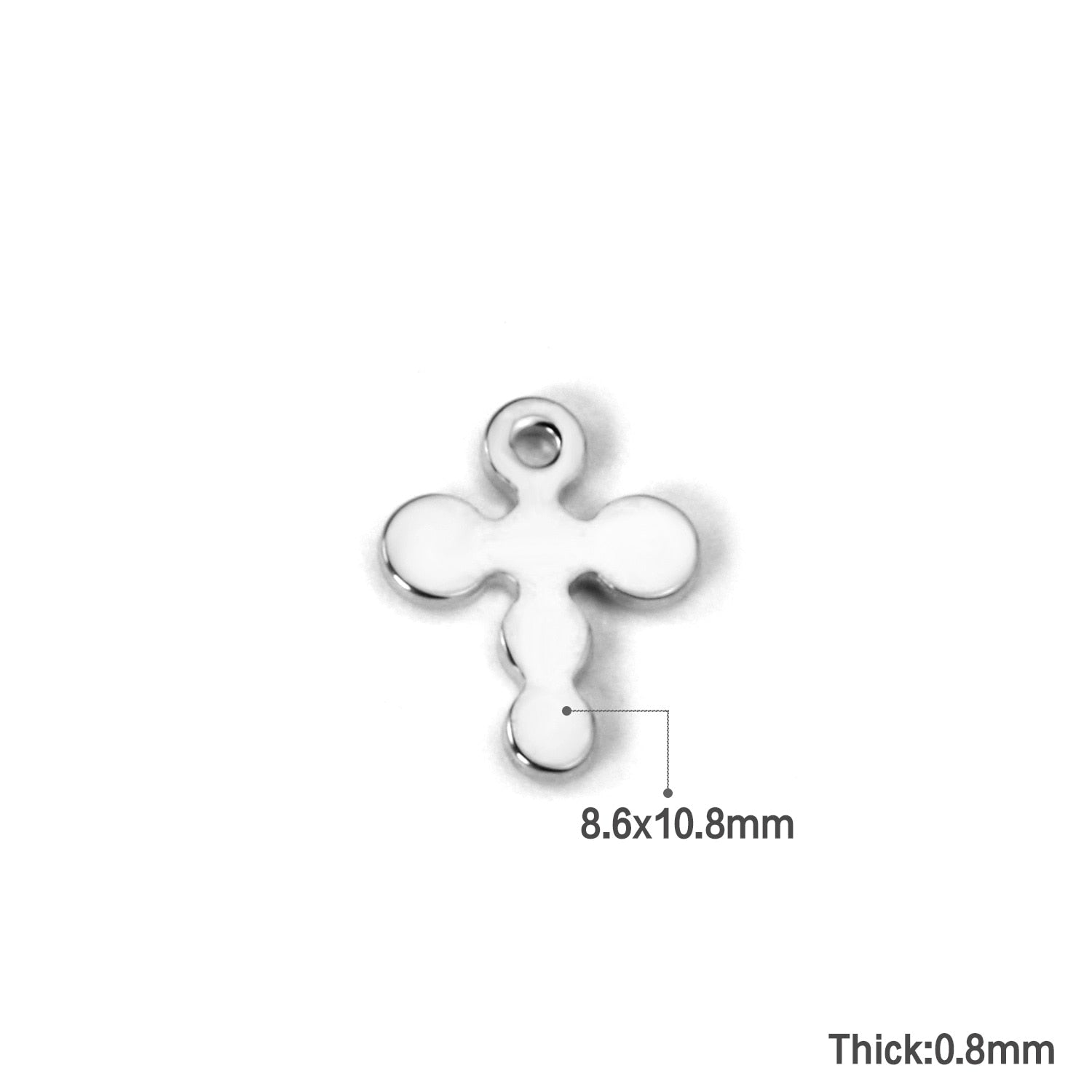 ASON 100Pcs/Lots Perforated Star Charm Moon Butterfly Heart Flower Leaf Cross Pendant For DIY Necklace Bracelet Jewelry Making asonjewelry