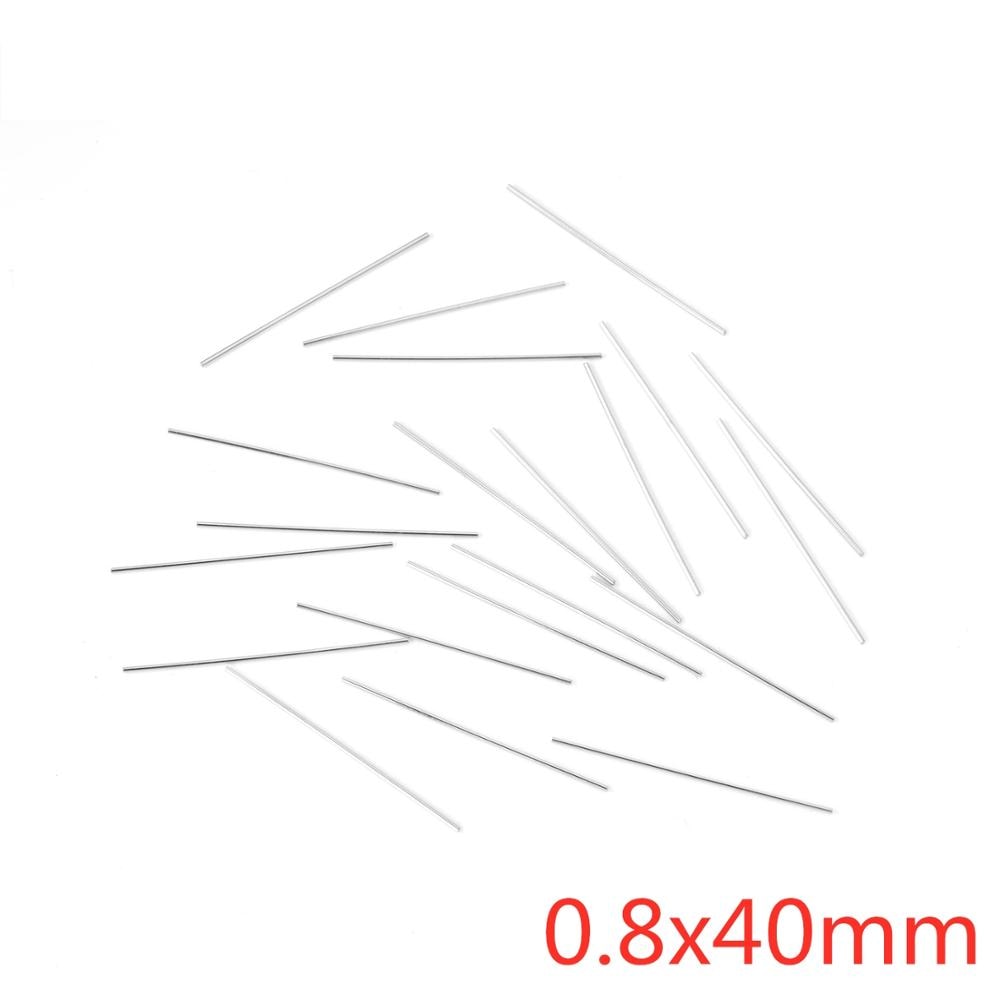 ASON 100pcs/lot Stainless Steel Bar Metal Rod Charm Accessories for DIY Jewelry Making Supplies asonjewelry