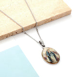 Stainless Steel Steel Color Pendant Necklace