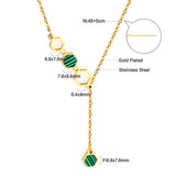 Collar De 4 Hexágonos Grandes Y Pequeños Con Accesorios De Aceite De Goteo Verde
