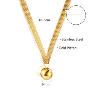 New Fashion Steel Bead Accessory Necklace For women