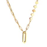 New Rhombus Cutout Accessories + 5 Square Accessories Necklace