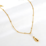 2023 New Lobster Claw Accessory with White Pearl Necklace