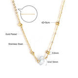 New Fashion Shaped Mixed-Color Zircon Necklace(Color Random Delivery)