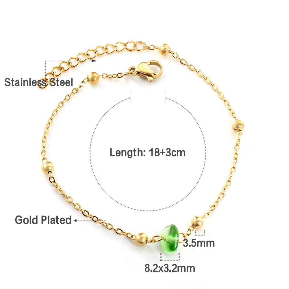 New Shaped and Mixed-Color Zirconia Bracelet For Women(Color Random Deliver)