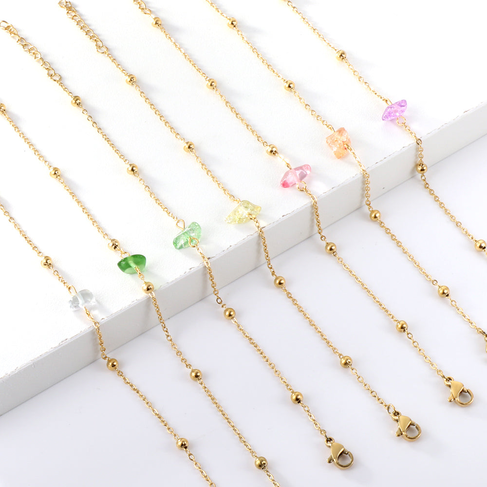 New Shaped and Mixed-Color Zirconia Bracelet For Women(Color Random Deliver) asonjewelry