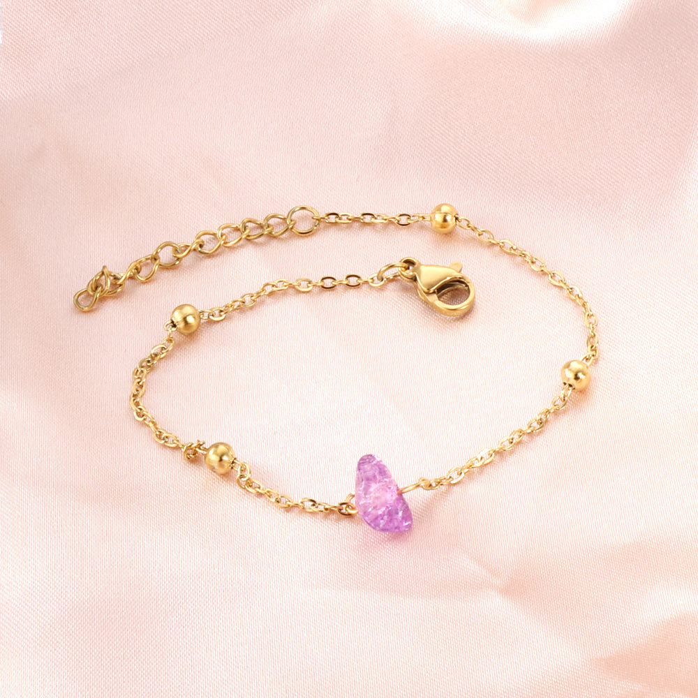 New Shaped and Mixed-Color Zirconia Bracelet For Women(Color Random Deliver)