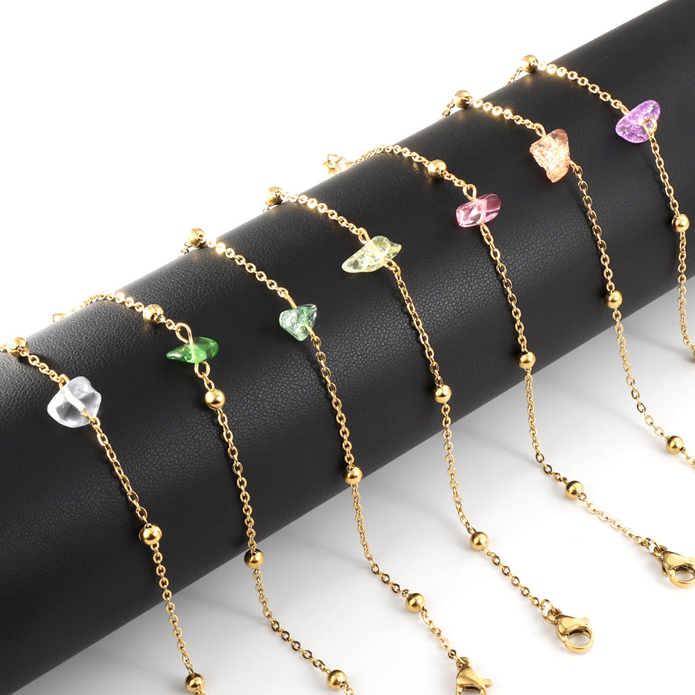New Shaped and Mixed-Color Zirconia Bracelet For Women(Color Random Deliver)