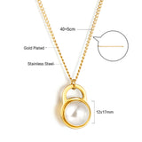 Mode 2023 nouveau collier pendentif perle blanche