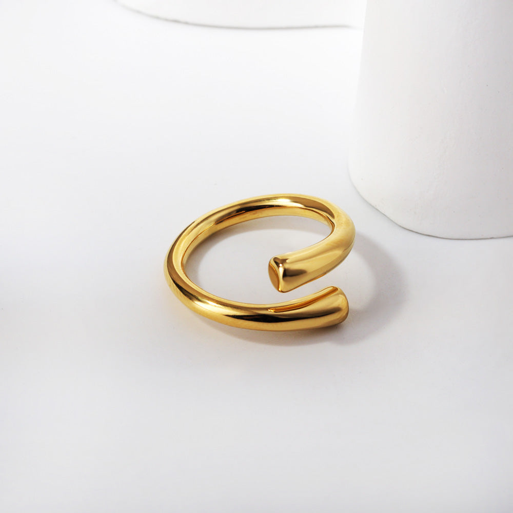 Latest Trends Fashion Minimalist Rings 18K Gold Plated Rings asonjewelry
