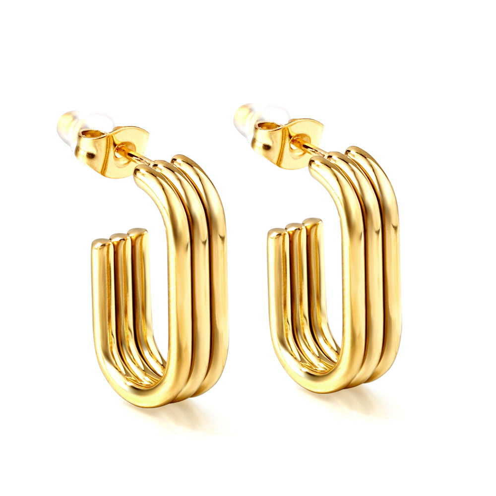 The latest models of gold Earrings fall sense C Earrings asonjewelry