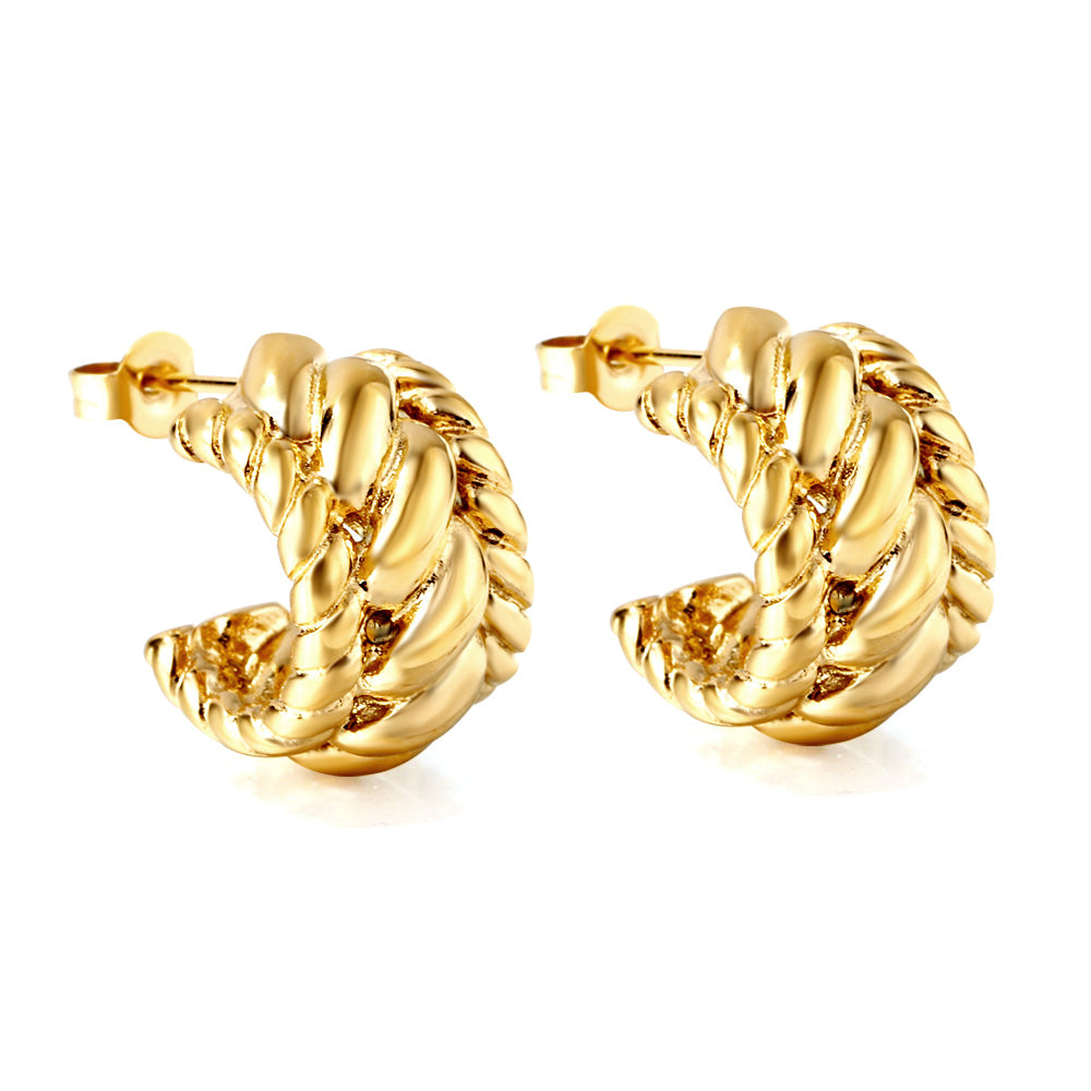 The latest models of gold Earrings fall sense C Earrings asonjewelry