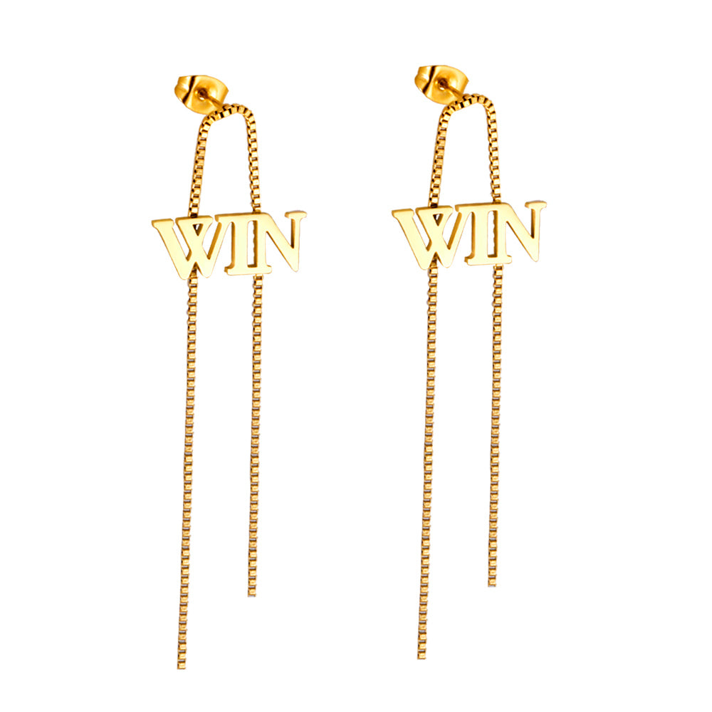 Fashion WIN With Chain Stud Earrings for women