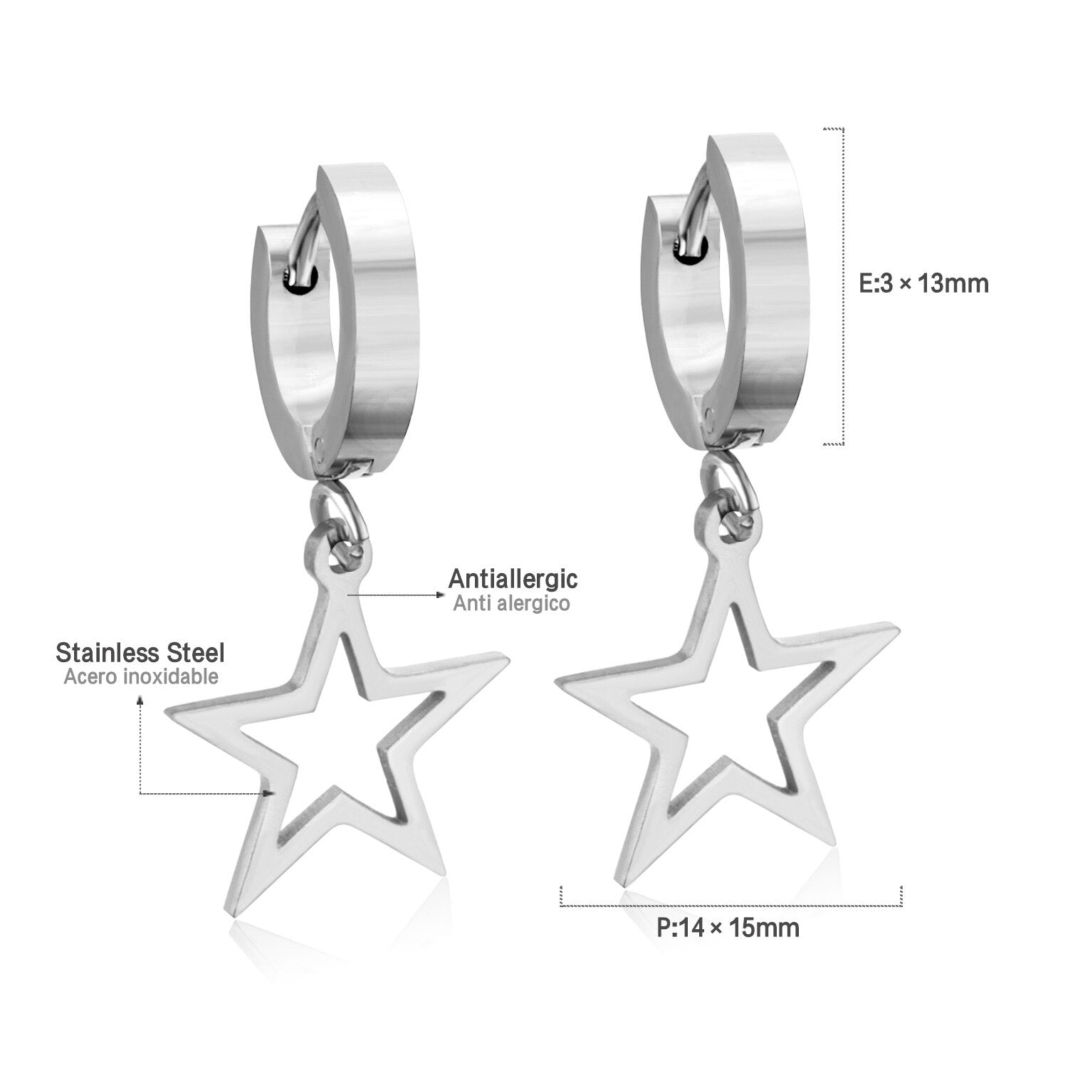 ASON Korean Statement Drop Dangle Geometric Earrings 2022 for Women Stainless Steel Hanging Earring Set for Female Jewelry asonjewelry