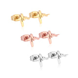 ASON 3pairs Letter LOVE Mixed Color Piercing Stud Earring Sets Stainless Steel Wholesale Fashion Jewelry For Women Party