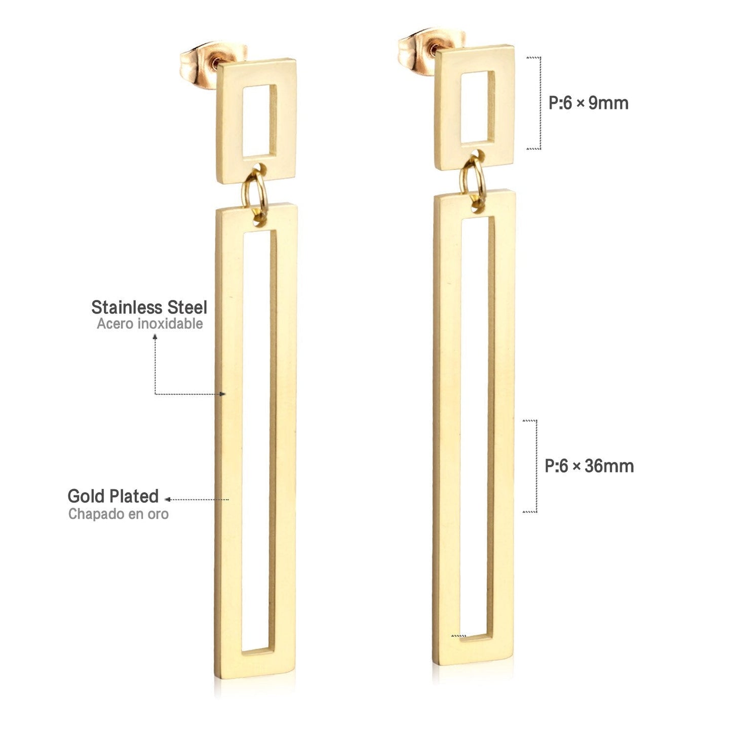 ASON Long Line Link Chain Imitation Pearl Dangle Earrings for Women Gold Color Cross Earrings Female Bijoux Pendientes asonjewelry