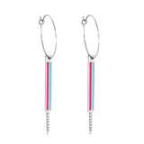 Dangle Pendants Earrings Statement Brand New Trendy Layered Drop Earrings For Office Lady Rectangle Drops Hoops