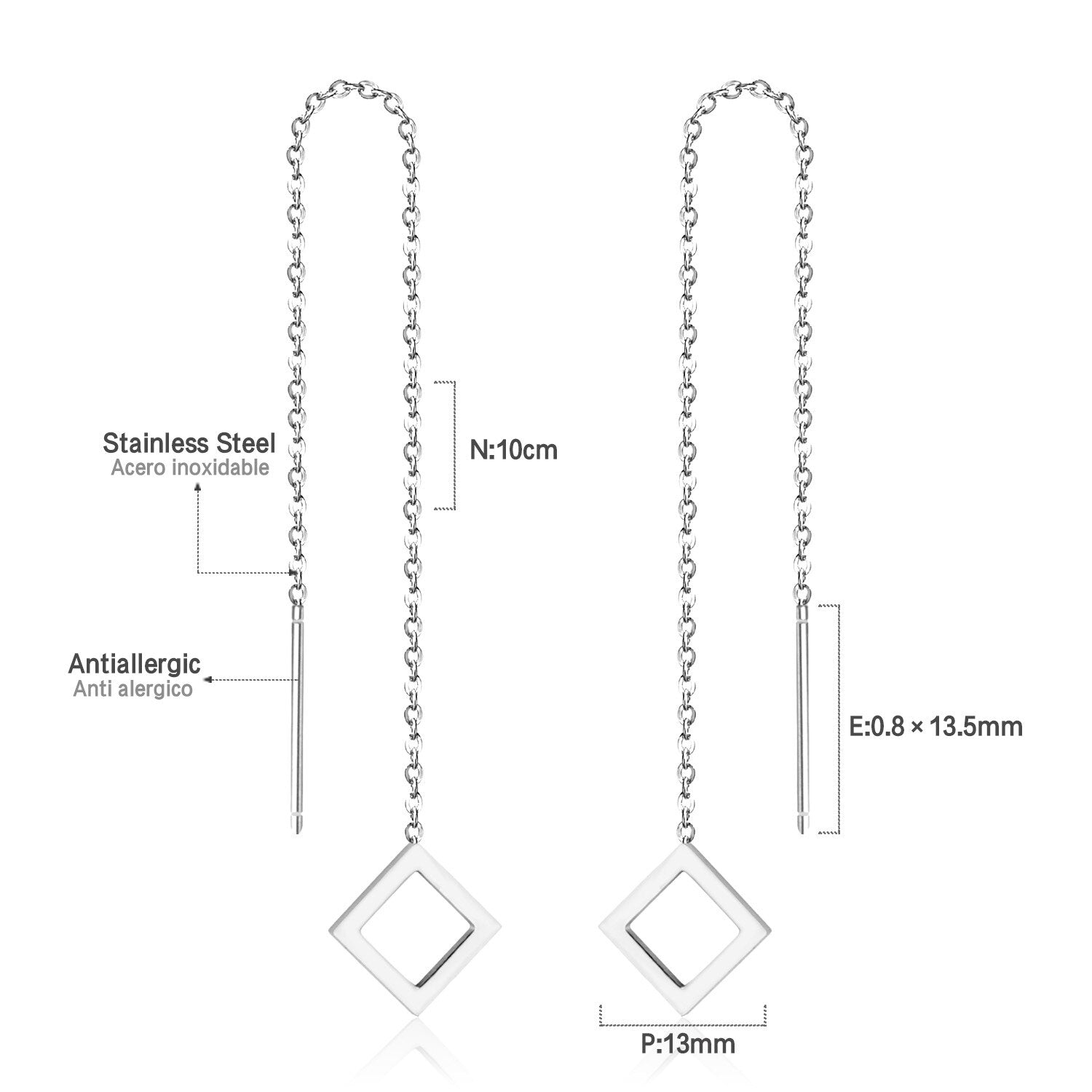 ASON Korean Statement Long Tassel Drop Dangle Earrings 2022 for Women Stainless Steel Earring Set Female Fashion Jewelry asonjewelry