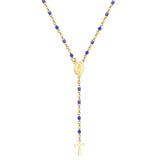 ASON Long Scapular Catholic Rosaries Beads Christian Cross Pendant Necklaces Stainless Steel for Women Men Jewelry Chokers
