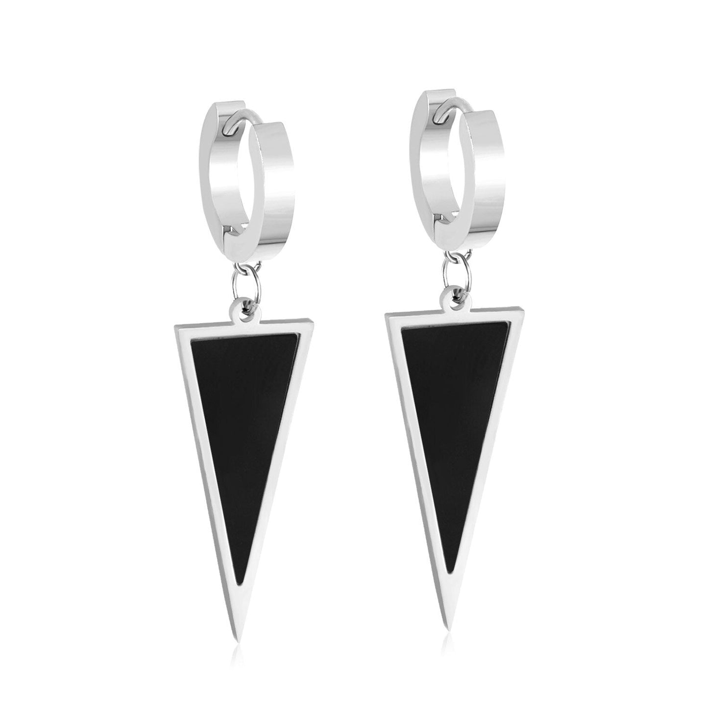 ASON Trendy Style Triangle Shell Drop Earrings for Women Stainless Steel Gold Color Hoop Jewelry Party Daily Wear Piercing asonjewelry