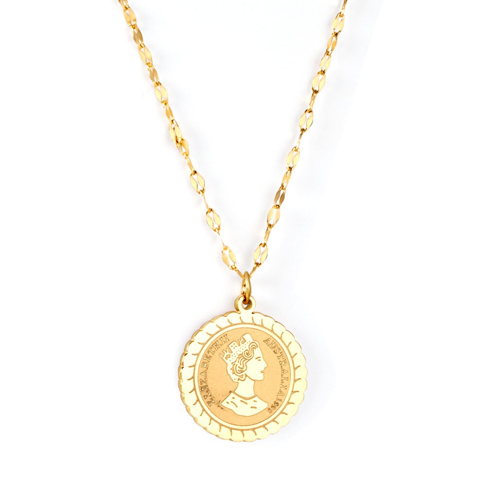 ASON Double Chain Women Pendant Necklace Stainless Steel Cuban Link Choker for Women Fashion Jewelry Accessory Gift asonjewelry