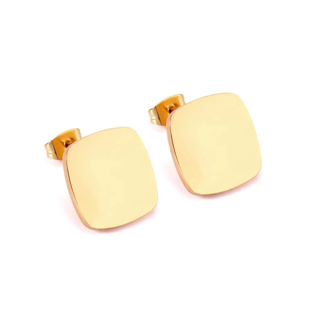 Pendientes heart round small stud earrings 316L stainless steel brincos stud earrings for women girls oorbellen asonjewelry