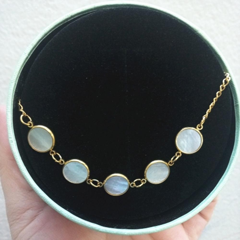 ASON Fashion Bracelet Hot Round Shell Stainless Steel Link Chain Luxury Brand Accessories asonjewelry