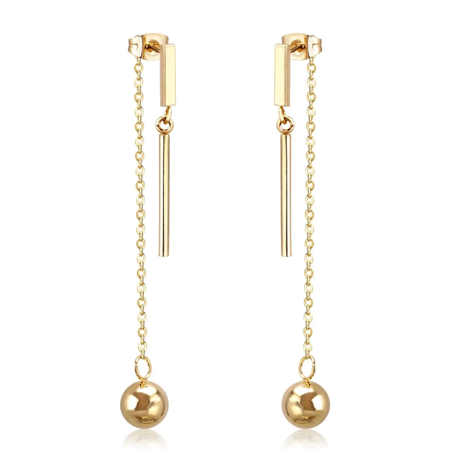 Tassel Dangle Earrings For Women Stainless Steel Drop Earings 2020 Fashion Jewelry aretes de mujer bricos wholesale asonjewelry