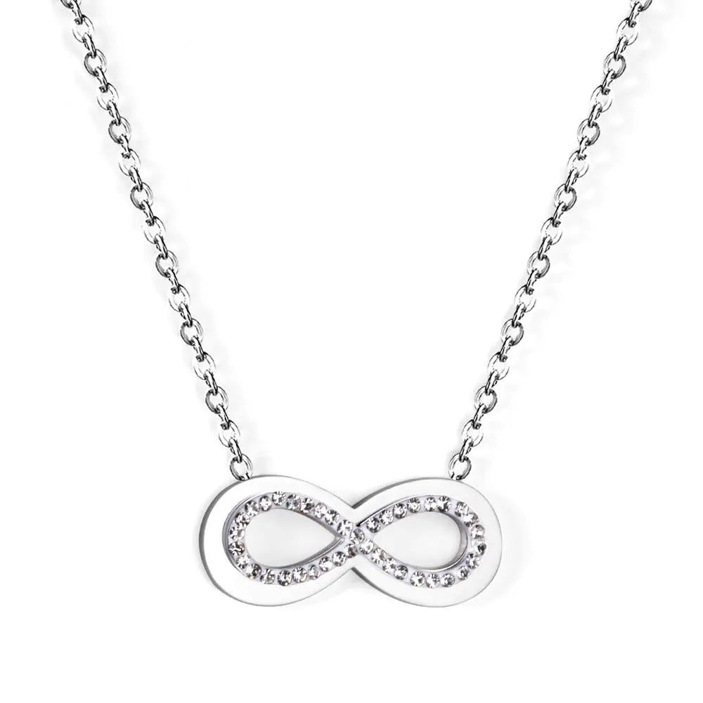 Aesthetic Classic Simple Charm Collier Shiny Cubic Zirconia Women Pendant Necklace For Office Dailywear Christmas asonjewelry